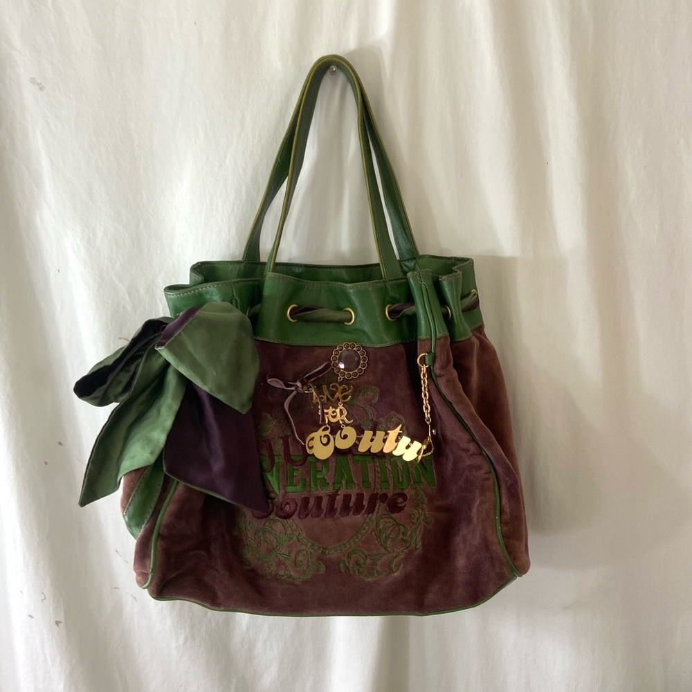 Vintage Juicy Couture Handbag color Brown& Green